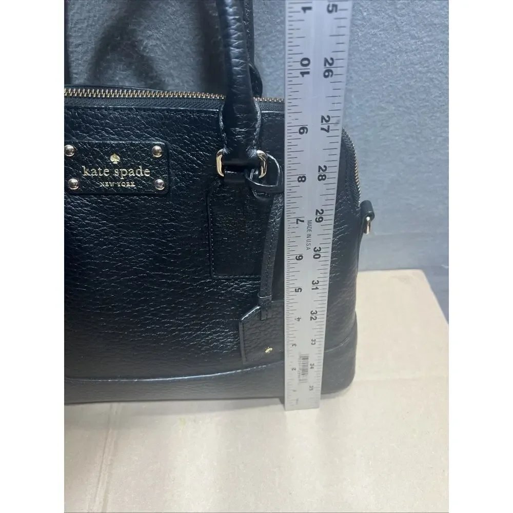 Kate Spade New York Wellesley Rachelle Leather Satchel/Crossbody Black/Black